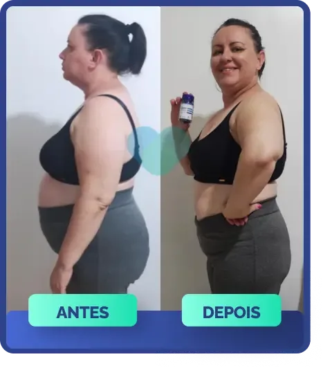 Antes e depois de cliente usando Ozenvitta