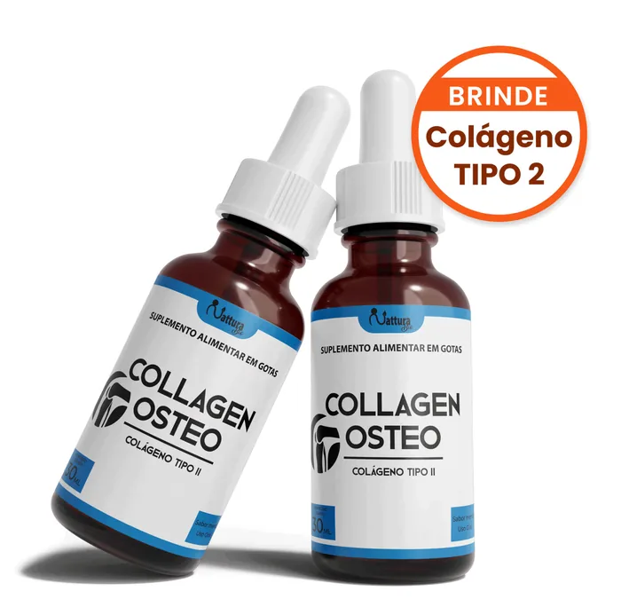 Frascos de Collagen Osteo, colágeno tipo 2, oferecido como brinde